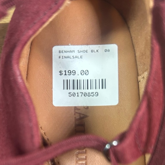 L’Amour Des Pieds Women's Benham Burgundy Suede Shoes - Picture 7 of 9